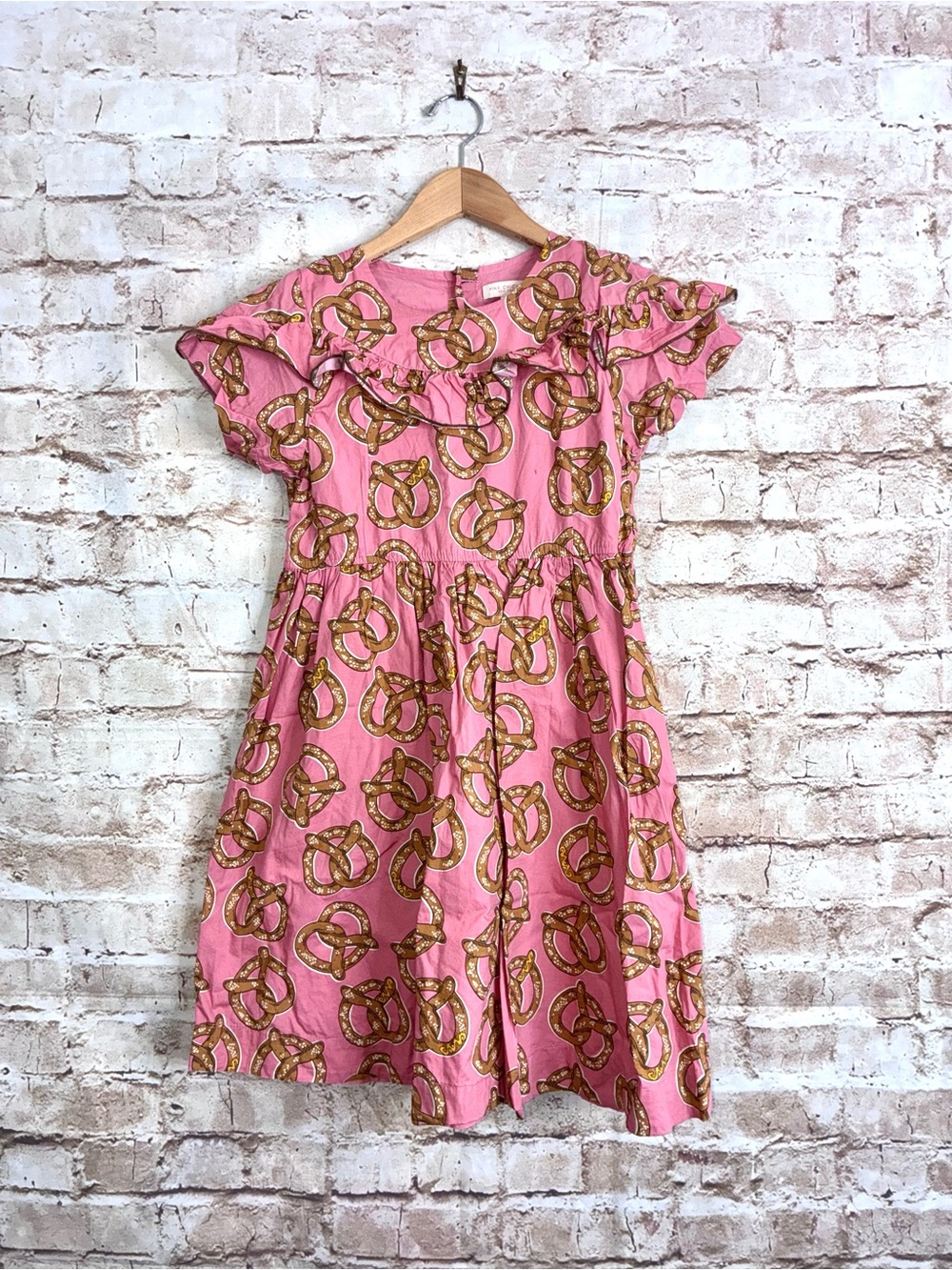 Pink Chicken Girls Polly Pretzel Dress in Pink Size 12Y